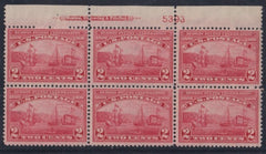 US 372 Early Commemoratives P/B of 6 num 5393 Trimmed Top