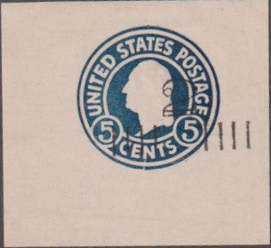 US U464 US Postal Stationery and Cut Squares 50 X 46 Mm Cut Square - Rarity Squm-Rality! Mint Sup $750