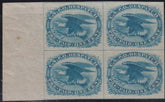 US LO2 US Locals and Carriers Block, Bottom 2 OG NH "Eagle" Mint VF - XF $250