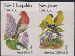 US 1981-2d US Errors Post 1931 - Date From The Unique 2002Nd Imperf Shut -New Jersey + New Hampshire LH XF $625