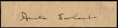 US Autograph -Amelia Earhart, Aviator, Cut Signature