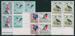 Australia 406-11 NH F-VF Blocks of 4 with Margins. Birds