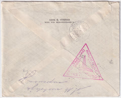 Austria 1933 Glider Flight Graz - Maribor, Marked Unknown address & Return to Sender