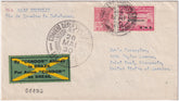 Brazil 1930 Zeppelin Flight Cover with 10,000 ovpt USA, Rio to Lakehurst