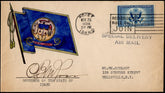 US 1934 CE1 on Cover Signed by Governor C. Ben Ross of Idaho