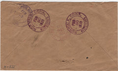 US Connecticut, Norwalk 696, 720 on Registered Fancy Cancel Cover, Circles