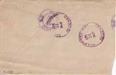 US Florida, Orlando 634 and 641 on Fancy Cancel Cover, Oval with Triangles