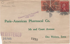 US Florida, Orlando 634 and 641 on Fancy Cancel Cover, Oval with Triangles