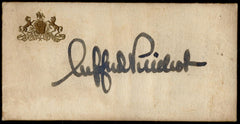 US Autograph - Gifford Pinchot, PA Governor and 1st Head of the US Forest Service
