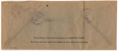 US Iowa, Waverly 466, 632 and 718 on Fancy Cancel Cover, Oval Divided by Geometric Shapes