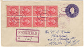 US Illinois, Washington Park 707 on Registered Fancy Cancel Cover, Ovals