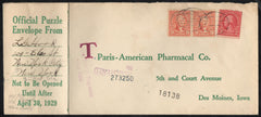 US New York, New York 634, 641 on Fancy Cancel Cover, Oval