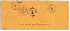 US Oregon, Wallowa 698 on Registered Fancy Cancel Cover, Circle with Rectangle