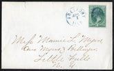 US c1870 #158 on Cover, Freeport, IL Fly Cancel