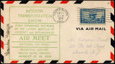 US 1929 Air Meet Cover with #650 Signed by Blanche Noyes, Aviator