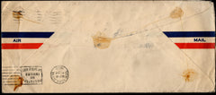 US 1929 1st Flight from Seattle Signed by 5 Hindenburg Crew Members