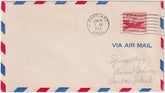 US 1949 First Flight Portland, Or to Canton Is. on Airmail Cover with C39