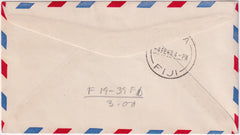 US 1949 First Flight Seattle, WA to Suva, Fiji on Airmail Cover with C36