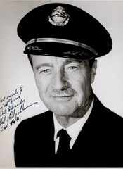 US Circa 1960 Photo Signed by Captain Harold "Blackie" F. Blackburn, Pioneer Aviator