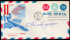 US 1971 UC43 FDC Signed by Aviator Chuck Yaeger