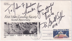 US 1978 #1759 FDC Signed by Dr. Gerald Soffen, Chief Scientist, The Viking Program
