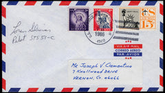 US 1986 Airmail Cover Signed by Pilot & NASA Astronaut, Loren Shriver