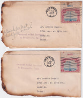 US 1929 Atlanta Plane Crash Covers with C11 PNS and P. O. Letter
