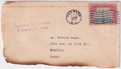 US 1929 Atlanta Crash Cover with C11, Cancelled Red Bank NJ Sent to McAllen TX