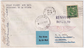 US Canal Zone 1930 1st Flight Cristobal - La Guiara, Venezuela, stamped for Return