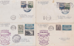 US/Germany 1936 Hindenburg Flight Unusual Private Message Reply Cardss