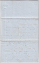 US 1850s Grasshopper Falls Territory Letter