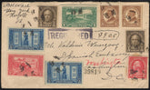 US Virginia, Norfolk 551, 553, 554, 617-19 Fancy Cancel Cover