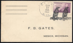 US West Virginia, Crow 737 On Fancy Cancel Cover, Crow on a Branch