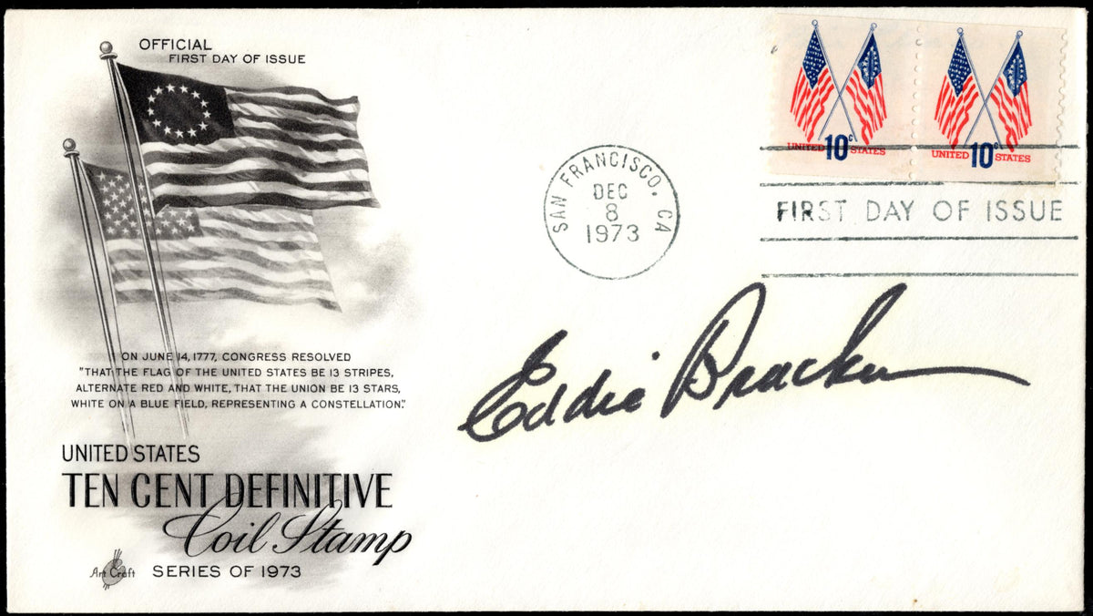 US 1973 #1509 FDC Signed by Eddie Bracken, Entertainer