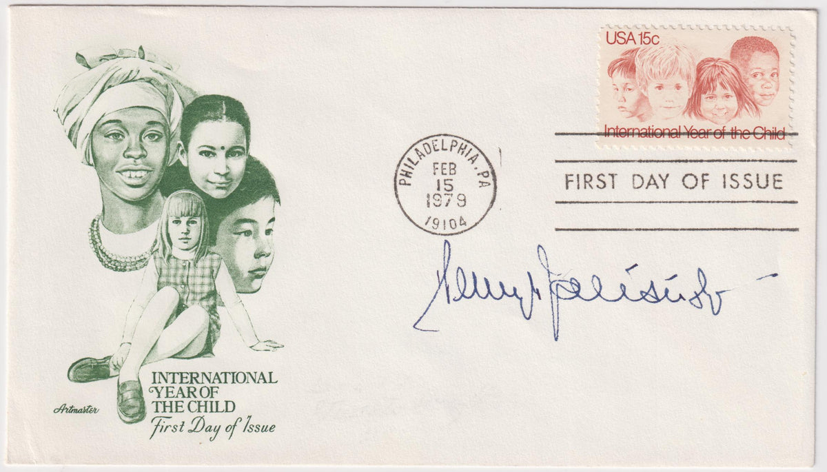 US 1772 FDC Signed by Henryk Jabloński, President of Poland