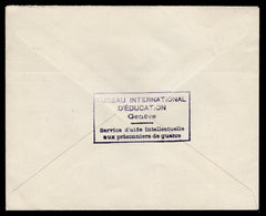 Switzerland circa 1941 Cover with Bureau of Education Zumstein DV-III Pestalozzi, green