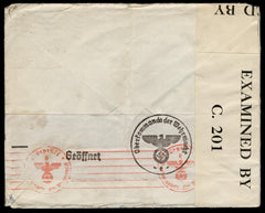 Switzerland 1941 Cover with Bureau of Education  Zumstein DV-IV blue Pestalozzi