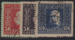 Bosnia And Herzegovina #83-85 Used