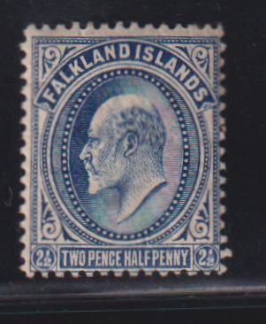 British Area A- M - Falkland Islands #25a Mint\Hinged F