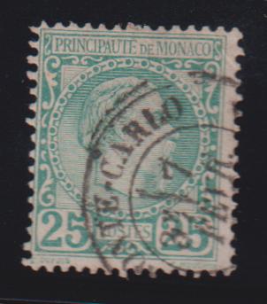 Countries A - M - Monaco #6 Used AVE - F