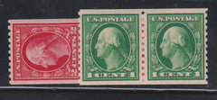 US Washington - Franklin #442-3 NH VF