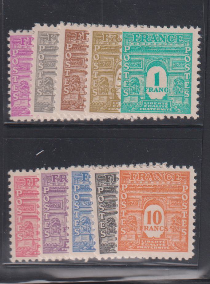 France #475-476h Mint\LH F - VF