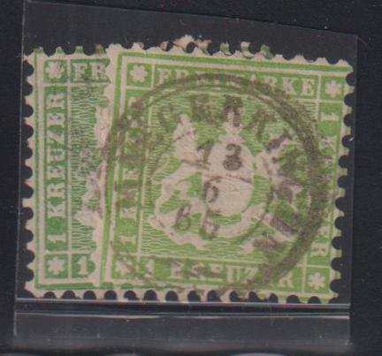 German Colonies - Wurtemburg #25A,B Used AVE - F