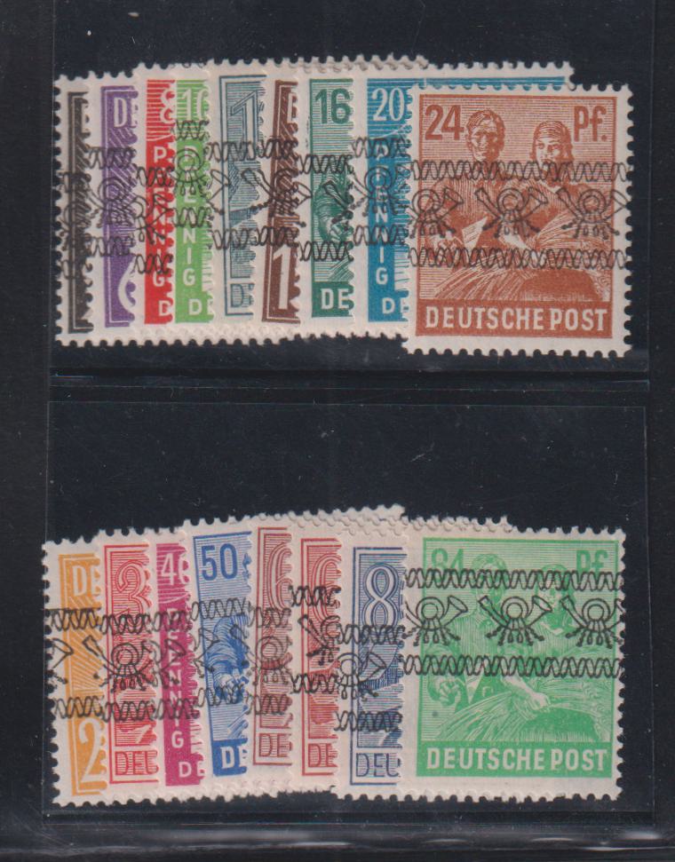 Germany #600-616,614A Mint\NH F - VF