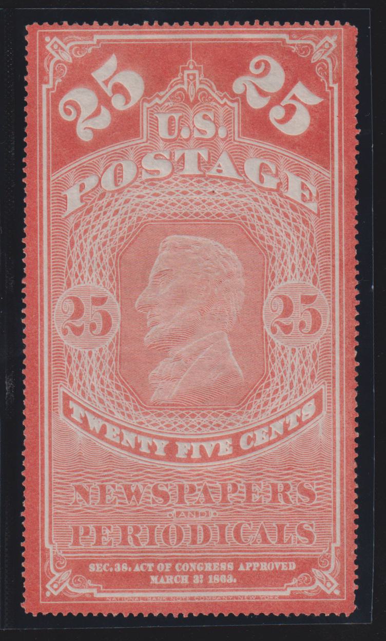 US Newspaper Stamps #PR3 Mint\LH F - VF