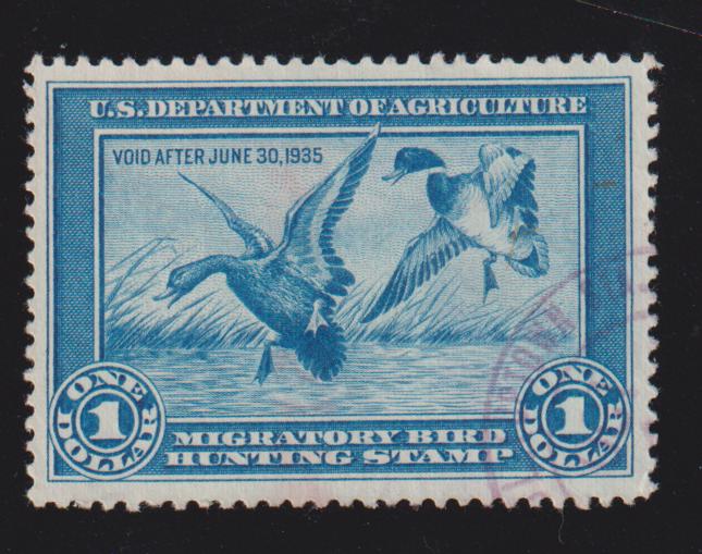 US Federal Duck Stamps #RW1 Used VF - XF