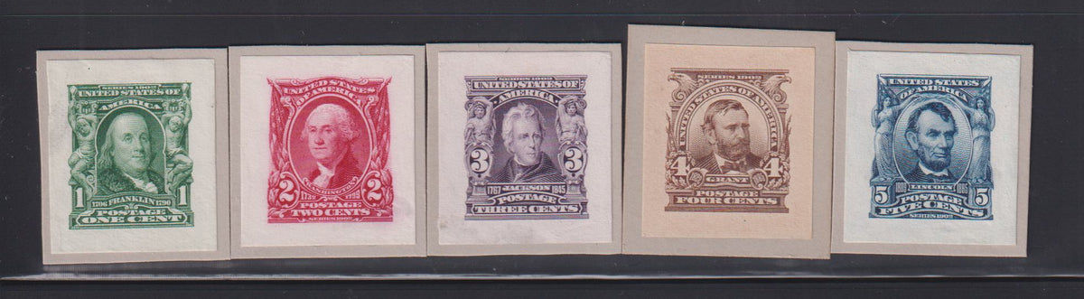 US Essays and Proofs #300P2-4P2 Mint XF