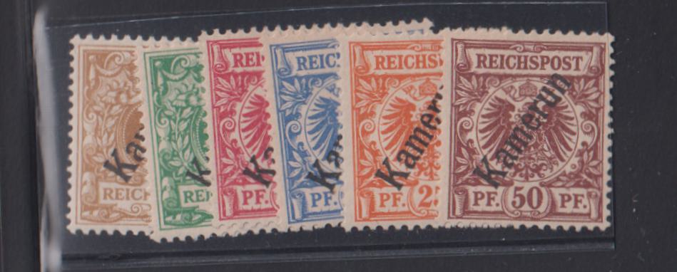 German Colonies - Camerouin #1-6 LH F - VF