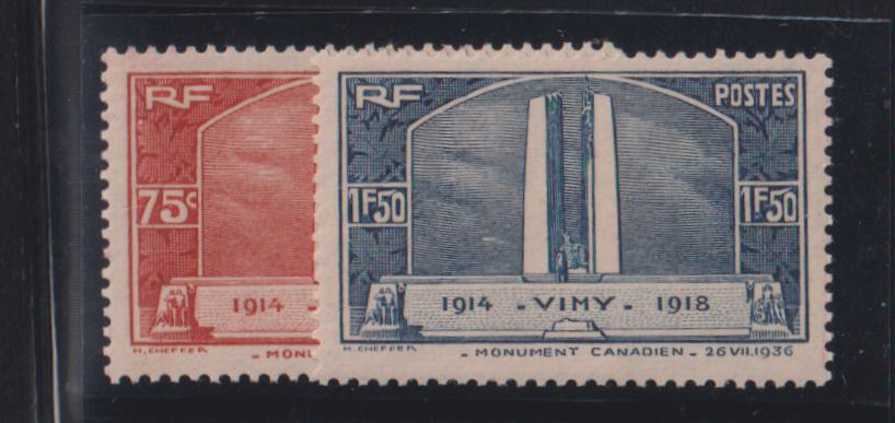France #311-12 Mint\NH VF