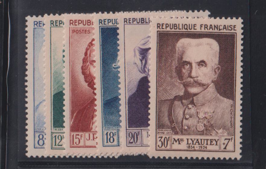 France #B276-81 Mint\NH VF